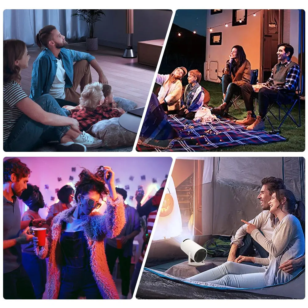 HY300 Mini Projector – Android 11, WiFi 6, Bluetooth 5.0