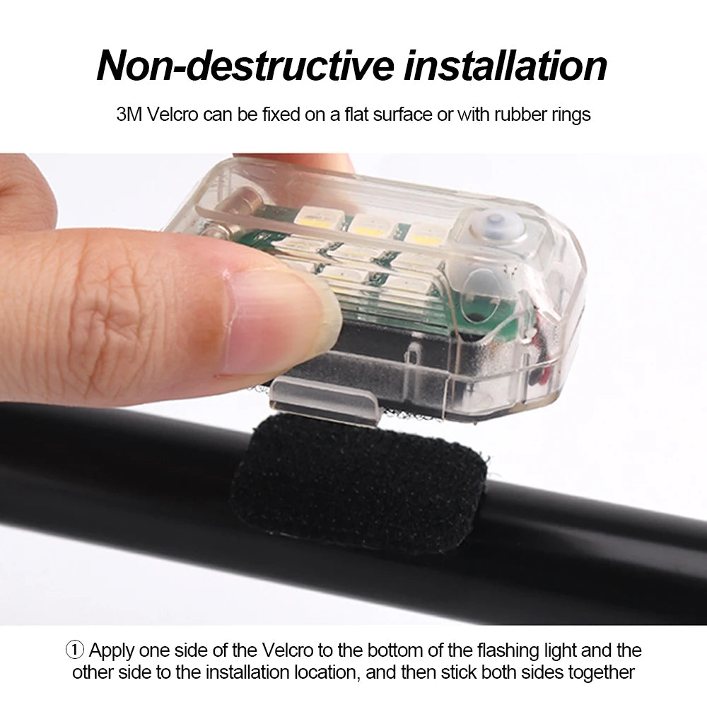 LED Strobe Lights – 7 Colors & 7 Modes with Remote Control